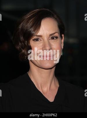 Embeth Davidtz arriving for the season 5 premiere of the AMC television series, 'Mad Men', in Hollywood, Los Angeles, USA. Stock Photo