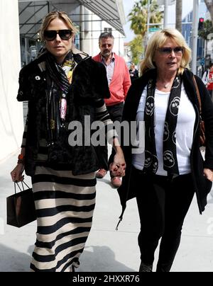 Heidi Klum and her mother is seen out and about in Los Angeles Stock Photo