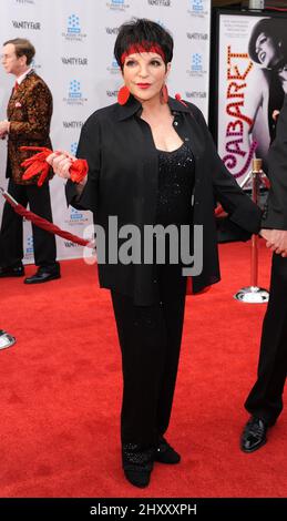 Liza Minnelli at the 2012 TCM Classic Film Festival Opening Night premiere of the 40th Anniversary Restoration of 'Cabaret' at the Chinese Theatre on April 12, 2012 in Los Angeles, California. Stock Photo