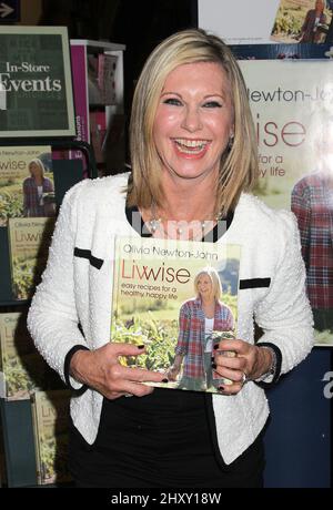 Olivia Newton-John during the 'Livwise' book signing held at Barnes & Noble in New York Stock Photo