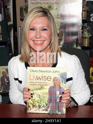 Olivia Newton-John during the 'Livwise' book signing held at Barnes & Noble in New York Stock Photo