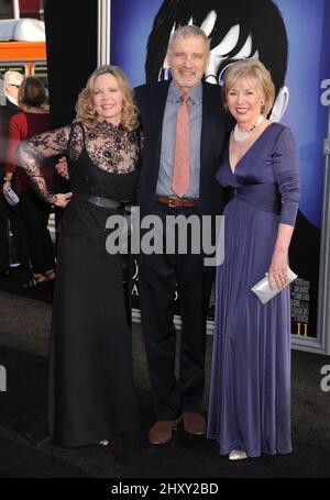 Kathryn Leigh Scott, David Selby and Lara Parker arriving at the 'Dark Shadows' Los Angeles Premiere held at the Chinese Theatre in Hollywood, California Stock Photo