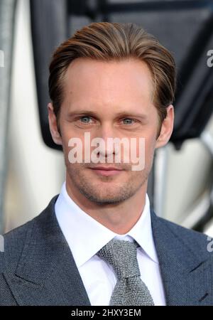 Alexander Skarsgard attends 'Battleship' American premiere held at the Nokia Theatre at L.A. Live. Stock Photo