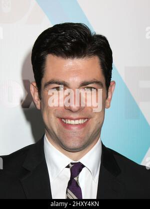 Max Greenfield attends the FOX 2012 Upfront presentation held at Wollman Rink in Central Park. Stock Photo
