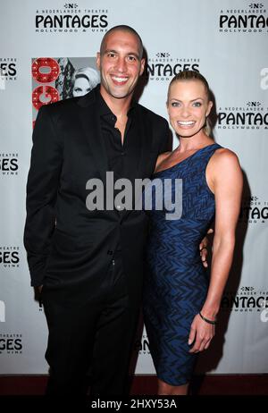 Jaime Pressly, Hamzi Hijazi attends 'Chicago The Musical' Opening Night held at Pantages Theatre, Hollywood. Stock Photo