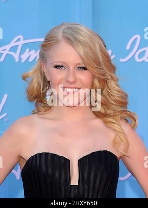 Hollie Cavanagh during the 2012 American Idol Season 11 Finale held at the Nokia Theatre, California Stock Photo