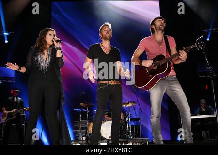 Lady Antebellum - 2012 CMA Music Festival Nightly Concerts - Nashville. Stock Photo