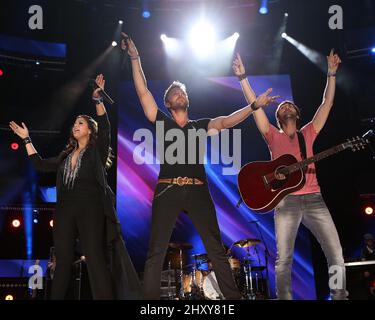 Lady Antebellum - 2012 CMA Music Festival Nightly Concerts - Nashville. Stock Photo