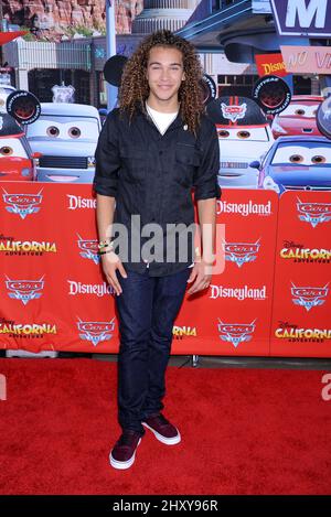 Deandre Brackensick attends the 'Cars Land' opening at Disney California Adventure, Anaheim. Stock Photo