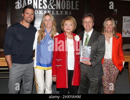 Joshua Morrow, Lauralee Bell, Lee Bell, Michael Maloney and Maria Arena Bell attend 'The Young and Restless Life of William J. Bell' book signing held at Barnes & Noble The Grove, June 21, 2012 Los Angeles, Ca. Stock Photo