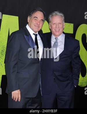 Oliver Stones and James Wood attends 'Savages' world premiere held at the Mann Village Theatre, Westwood, Ca. Stock Photo