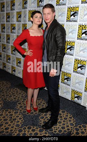 Ginnifer Goodwin and Josh Dallas 2012 Comic Con - Day 3 'Once Upon A Time' Photo Op held at the Bayfront Hilton Stock Photo