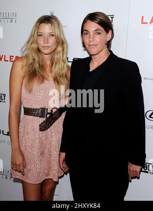 Sarah Roemer and Megan Ellison attends the 'Lawless' premiere held at the ArcLight, Los Angeles. Stock Photo