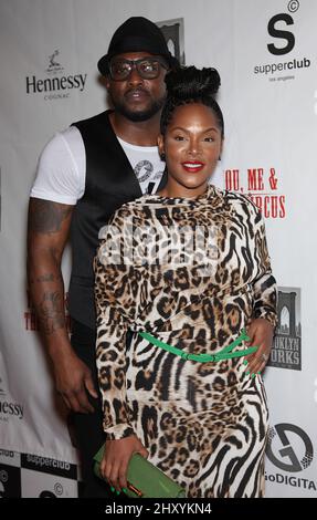 Omar & Keisha Epps attends the premiere of 'You, Me and The Circus' in Los Angeles, California. Stock Photo