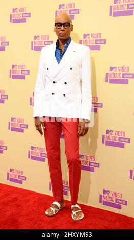 RuPaul arriving at the 2012 MTV Video Music Awards at Staples Centre, Los Angeles. Stock Photo