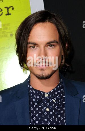 Tyler Blackburn attends "The Perks Of Being A Wallflower" Los Angeles