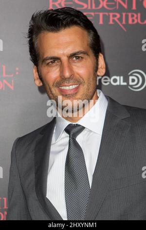 Oded Fehr attending the 'Resident Evil: Retribution' US Premiere held at the Regal Cinemas at L.A. Live in Los Angeles, USA. Stock Photo