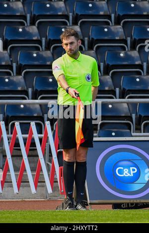 Swansea, Wales. 14 March, 2022. Match Referee Farai Hallam During The 