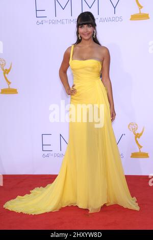 Hannah Simone attends the 64th Primetime Emmy Awards held at the Nokia