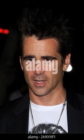 Colin Farrell attending the premiere of 'Seven Psychopaths' at the Bruin Theatre in Westwood, California. Stock Photo