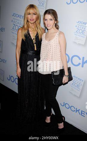 Rachel Zoe and Anna Kendrick attends Rachel Zoe's 'Major Must Haves' from Jockey Launch held at the London Hotel on October 17, 2012 Los Angeles, Ca. Stock Photo