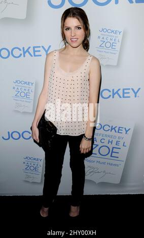 Anna Kendrick attends Rachel Zoe's 'Major Must Haves' from Jockey Launch held at the London Hotel on October 17, 2012 Los Angeles, Ca. Stock Photo