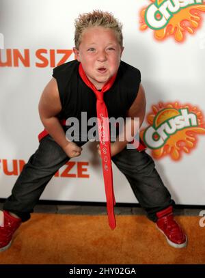 Jackson Nicoll attending the 'Fun Size' Premiere held at Paramount Theatre in Los Angeles, USA. Stock Photo