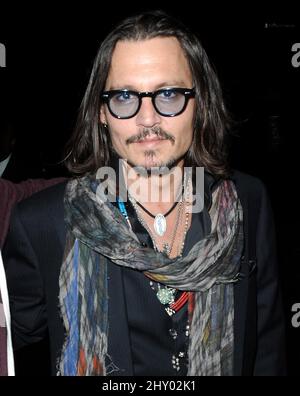 Johnny Depp attending David Furnish's 50th Birthday Party held at the ...