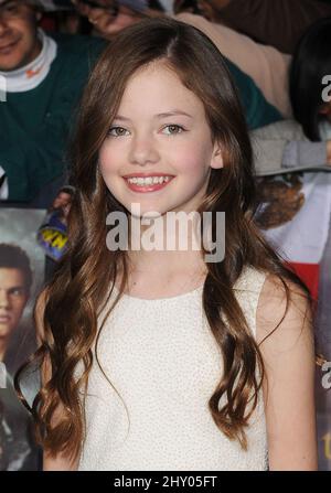 Mackenzie Foy attending 'The Twilight Saga: Breaking Dawn - Part 2' World Premiere held at the Nokia Theatre in Los Angeles, USA. Stock Photo