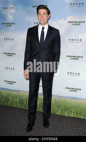 John Krasinski attending the 'Promised Land' Los Angeles Premiere held at the Directors Guild of America in Los Angeles, USA. Stock Photo