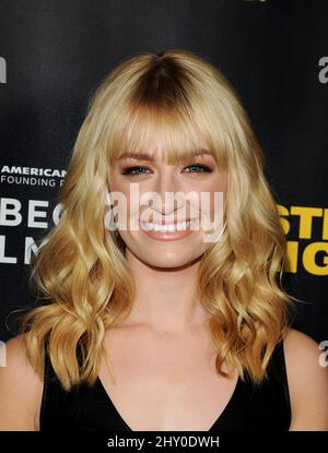 Beth Behrs attending the premiere of 'Struck By Lightning' at the Mann Chinese Theatre in Los Angeles, California. Stock Photo