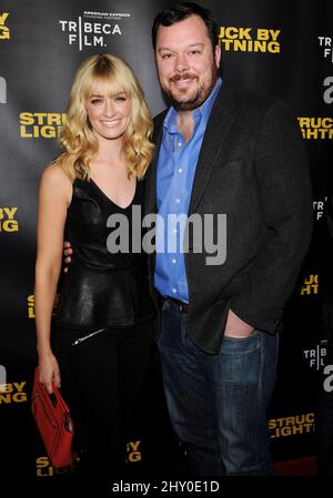 Beth Behrs attending the premiere of 'Struck By Lightning' at the Mann Chinese Theatre in Los Angeles, California. Stock Photo