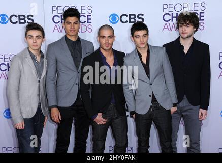 The Wanted arriving at the People's Choice Awards 2013 held at the Nokia Theatre in Los Angeles, Californa Stock Photo