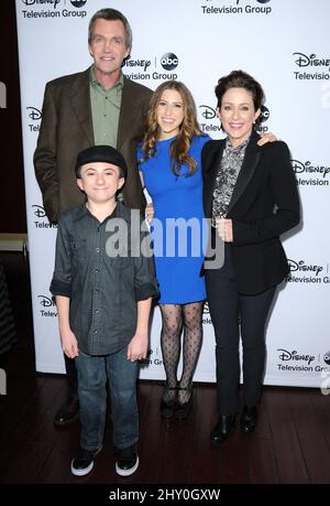 Neil Flynn, Eden Sher, Patricia Heaton and Atticus Shaffer arriving for the Disney ABC Television Group - 2013 TCA Winter Press Tour held at the Langham Huntington Hotel, Pasadena, California. Stock Photo