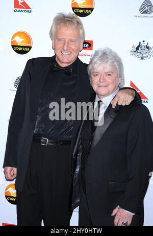 Graham Russell and Russell Hitchcock attending the 2013 G'Day USA Black Tie Gala to honor Australians in Los Angeles, California. Stock Photo