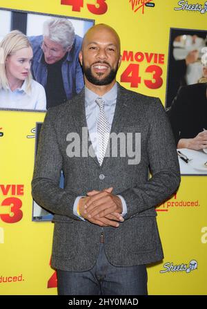 Common attends the 'Movie 43' premiere held at Grauman's Chinese Theatre, Los Angeles. Stock Photo