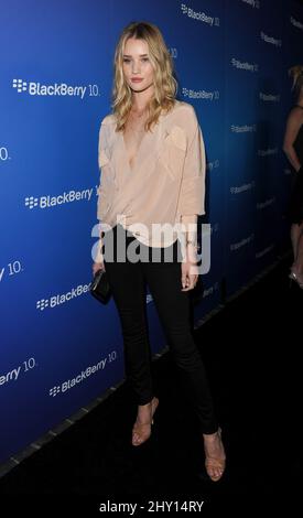 Rosie Huntington-Whiteley attending the Blackberry Z10 Launch Party held at Cecconi's in Hollywood, California. Stock Photo