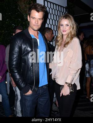 Josh Duhamel, Rosie Huntington-Whiteley attending the Blackberry Z10 Launch Party held at Cecconi's in Los Angeles, USA. Stock Photo