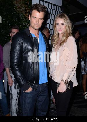 Josh Duhamel, Rosie Huntington-Whiteley attending the Blackberry Z10 Launch Party held at Cecconi's in Los Angeles, USA. Stock Photo