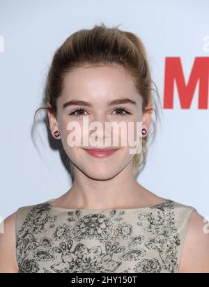 Kiernan Shipka attending a photocall for the premiere of season six of 'Mad Men,' held at the Directors Guild of American Theatre in Los Angeles, California. Stock Photo