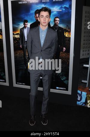 Matthew Beard attending the premiere of 'Rogue' held at the ArcLight Cinerama Dome in Los Angeles, USA. Stock Photo