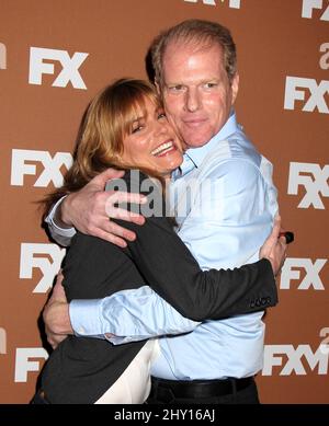 Susan Misner and Noah Emmerich attends the 2013 FX Upfront Bowling Event at Luxe at Lucky Strike Lanes in New York, NY on March 28, 2013. Stock Photo