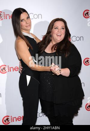 Melissa McCarthy and Sandra Bullock at CinemaCon inside Caesars Palace ...