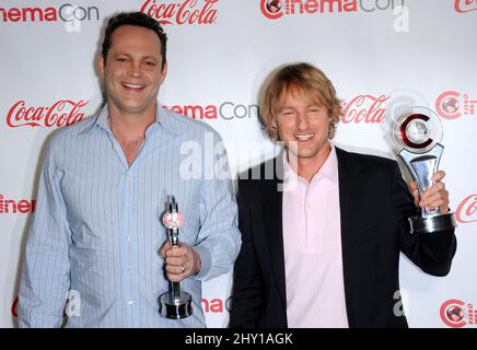 Vince Vaughn & Owen Wilson attending CinemaCon 2013 Big Screen Achievement Awards at Caesar's Palace in Las Vegas, Nevada. Stock Photo