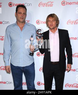 Vince Vaughn & Owen Wilson attending CinemaCon 2013 Big Screen Achievement Awards at Caesar's Palace in Las Vegas, Nevada. Stock Photo