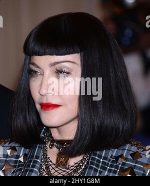 Madonna attending the MET Gala 2013: 'PUNK: Chaos To Couture' held at Metropolitan Museum of Art in New York, USA. Stock Photo