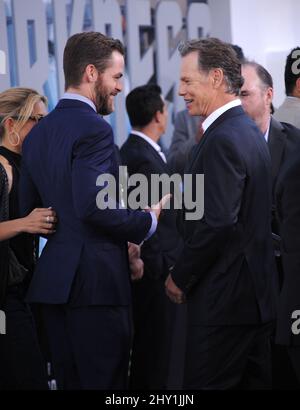 Chris Pine & Bruce Greenwood attending the premiere of 'Star Trek: Into Darkness' in Los Angeles. Stock Photo