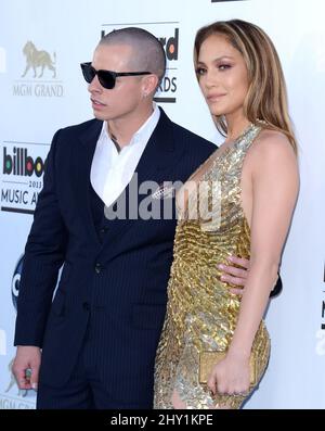 Jennifer Lopez, Casper Smart attending the 2013 Billboard Music Awards held at MGM Grand Garden Arena in Las Vegas, USA. Stock Photo