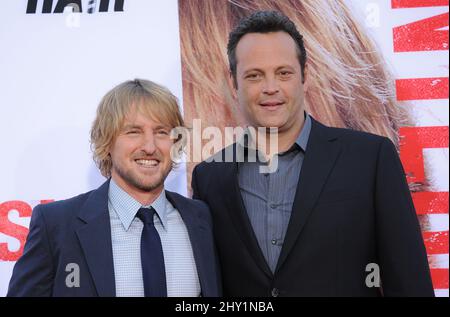 Owen Wilson & Vince Vaughn attending the premiere of 'The Internship' in Westwood, California. Stock Photo