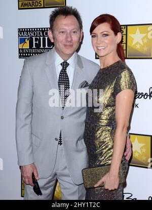 Carrie Preston, Michael Emerson attending the 3rd Annual Critics Choice Television Awards in Los Angeles, California. Stock Photo